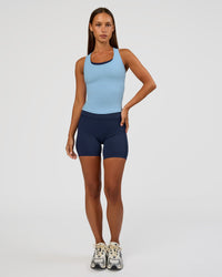 Woman wearing Flow Rib Scoop Neck Tank - Open Air | Model:Brylee | Size:XS | Thumbnail Index: 4