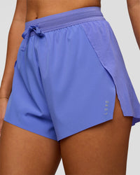 Woman wearing Accelerate 3" High-Rise Running Short - Bluebell | Model:Charli | Size:XS | Thumbnail Index: 0