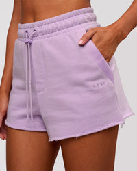 Woman wearing MVP Elite Terry Short - Pale Lilac | Model:Charli | Size:XS | Thumbnail Index: 9