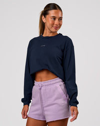 Woman wearing MVP Elite Terry Short - Pale Lilac | Model:Charli | Size:XS | Thumbnail Index: 8