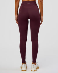 Woman wearing Solstice High-Rise Full Length Legging - Cherry Lacquer | Model:Charli | Size:XS | Thumbnail Index: 6