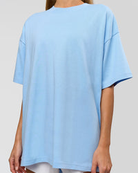 Woman wearing Strong is Beautiful Heavyweight Oversized Tee - Open Air | Model:Georgia | Size:XS | Thumbnail Index: 8