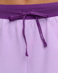 Woman wearing Accelerate 3" High-Rise Running Short - Chloe Purple | Model:Issy | Size:XS | Thumbnail Index: 14