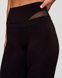 Woman wearing Dare High-Rise Full Length Legging - Black | Model:Issy | Size:XS | Thumbnail Index: 3
