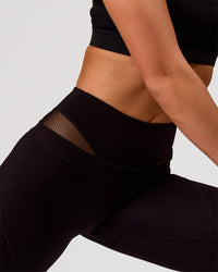 Woman wearing Dare High-Rise Full Length Legging - Black | Model:Issy | Size:XS | Thumbnail Index: 8