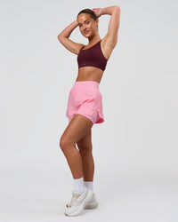Woman wearing Fusion Sports Bra 2.0 - Cherry Lacquer | Model:Issy | Size:XS | Thumbnail Index: 5