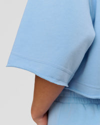 Woman wearing Go-To Terry Oversized Tee - Open Air | Model:Issy | Size:XS | Thumbnail Index: 3