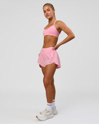 Woman wearing Infinity Sports Bra - Pink Rose | Model:Issy | Size:XS | Thumbnail Index: 6