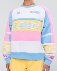 Woman wearing Power Sweater - Pink Rose-Lemon | Model:Issy | Size:XS | Thumbnail Index: 1