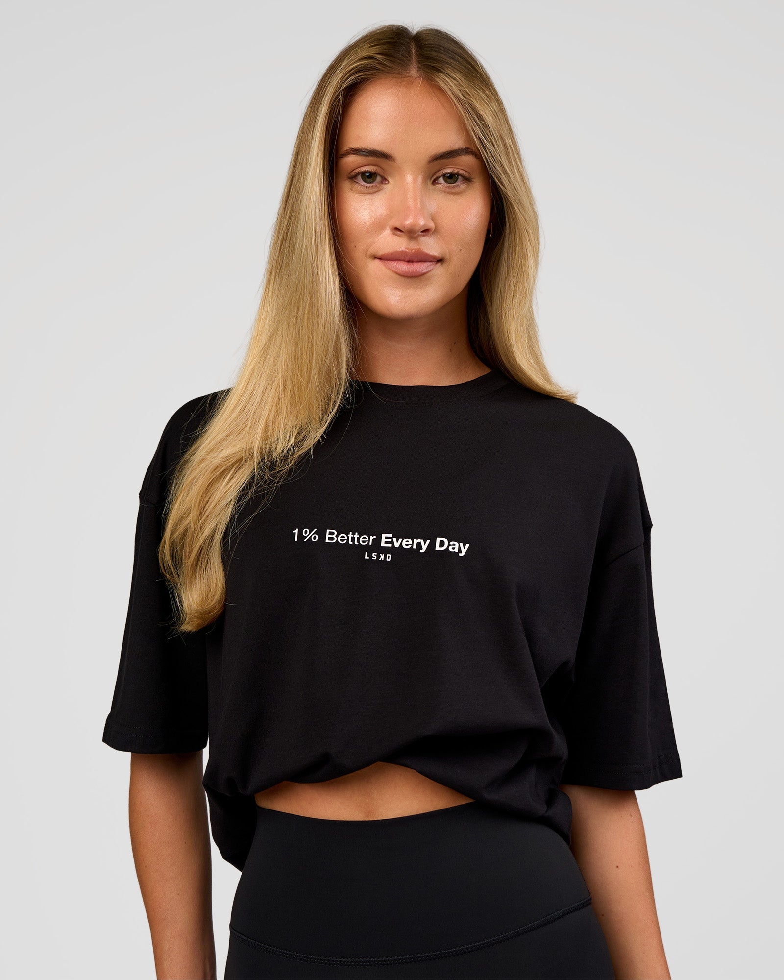 VS6 1% Better FLXCotton Oversize Tee - Black | LSKD – LSKD US