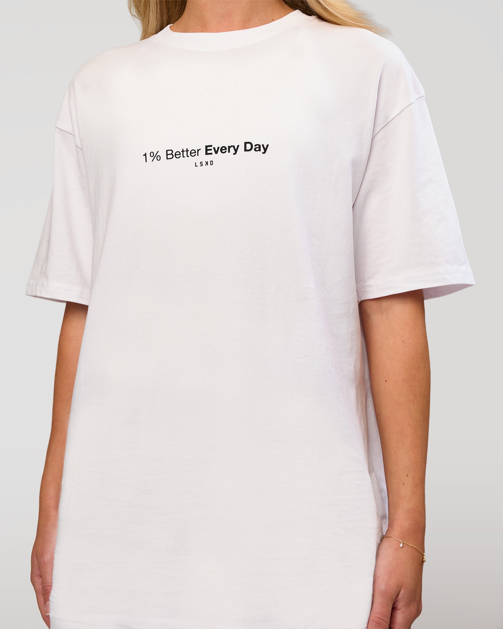 VS6 1% Better FLXCotton Oversize Tee - White | LSKD – LSKD US