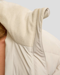 Woman wearing Go-To Puffer Jacket - Shale Beige | Model:Izzy | Size:XS | Thumbnail Index: 7