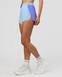 Woman wearing Accelerate 3" High-Rise Running Short - Bluebell-Open Air | Model:Taneisha | Size:XS | Thumbnail Index: 7