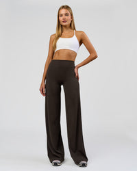 Woman wearing Elixir High-Rise Tall Pant - Ground Coffee | Model:Taneisha | Size:XS | Thumbnail Index: 5
