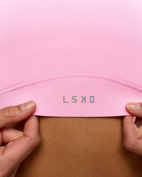Woman wearing Fusion Sports Bra 2.0 - Pink Rose | Model:Taneisha | Size:XS | Thumbnail Index: 7