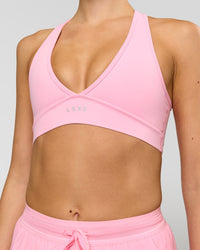 Woman wearing Stamina Sports Bra - Pink Rose | Model:Taneisha | Size:XS | Thumbnail Index: 3