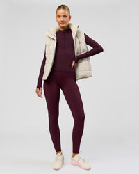 Woman wearing AeroFLX+ Long Sleeve Half Zip - Cherry Lacquer/Cherry Laquer | Model:Taniesha | Size:XS | Thumbnail Index: 7