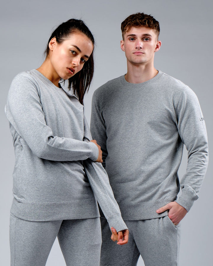 Unisex Rival FLXFleece Training Fit Sweater - Lt Grey Marl