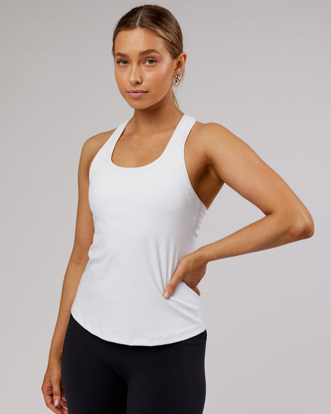 Lift Shelf Bra Performance Tank - White – LSKD US