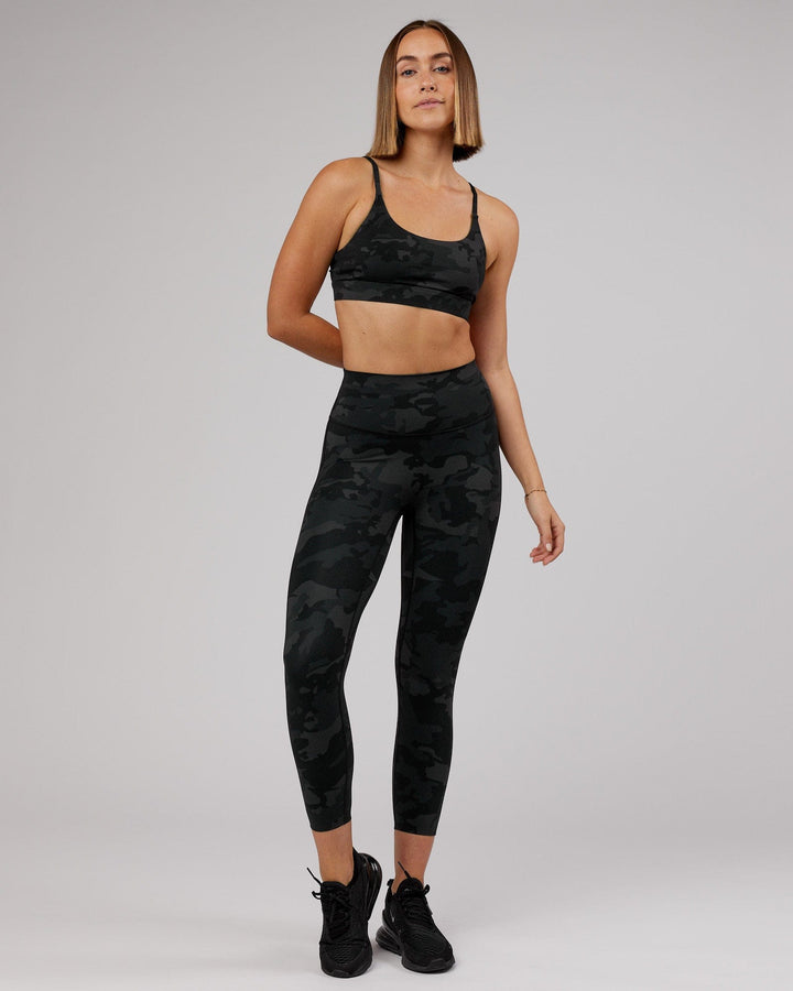 Elixir 7/8 Length Leggings - Black Camo
