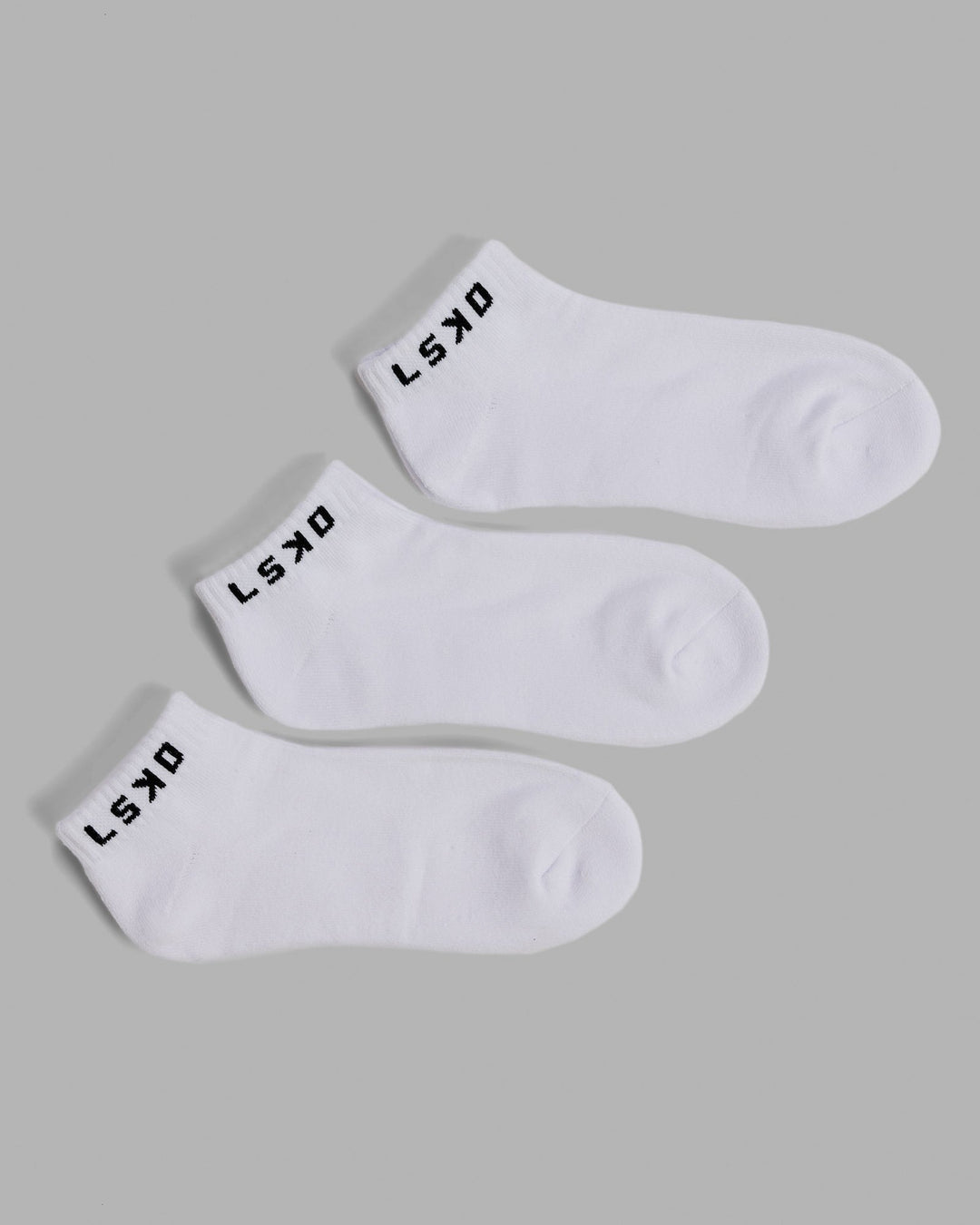 Daily 3 Pack Ankle Sock - White