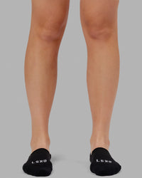 Performance No Show Socks 3 Pack - Black