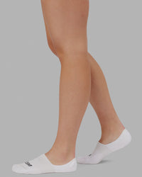 Performance No Show Socks 3 Pack - White