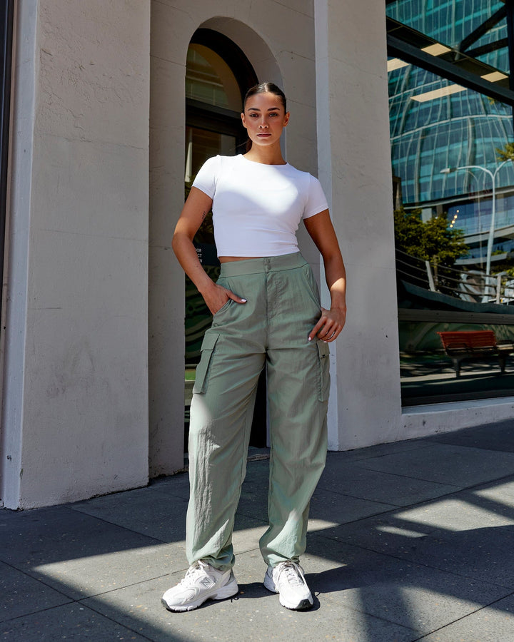 Staple Cropped Tee - White
