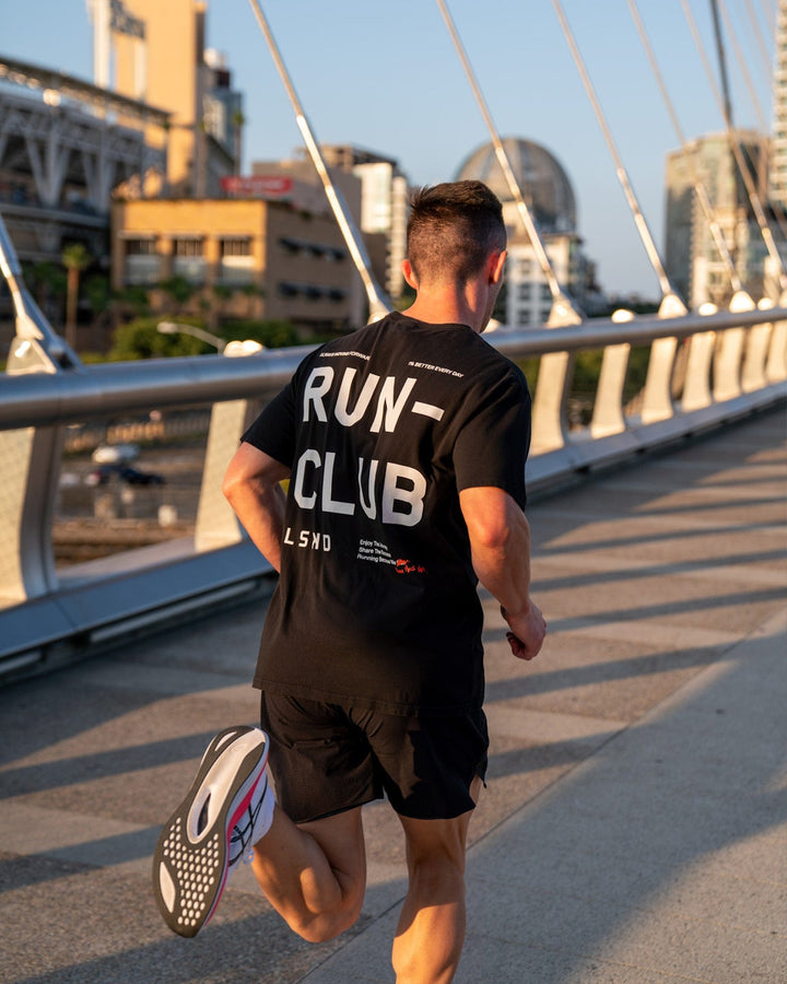 Unisex Love The Run FLXCotton Tee Oversize - Black-White
