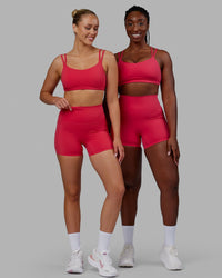 Elixir Ultra High-Rise 4" Short Pockets - Raspberry