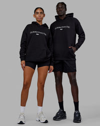 1% Better Hoodie Oversize - Black