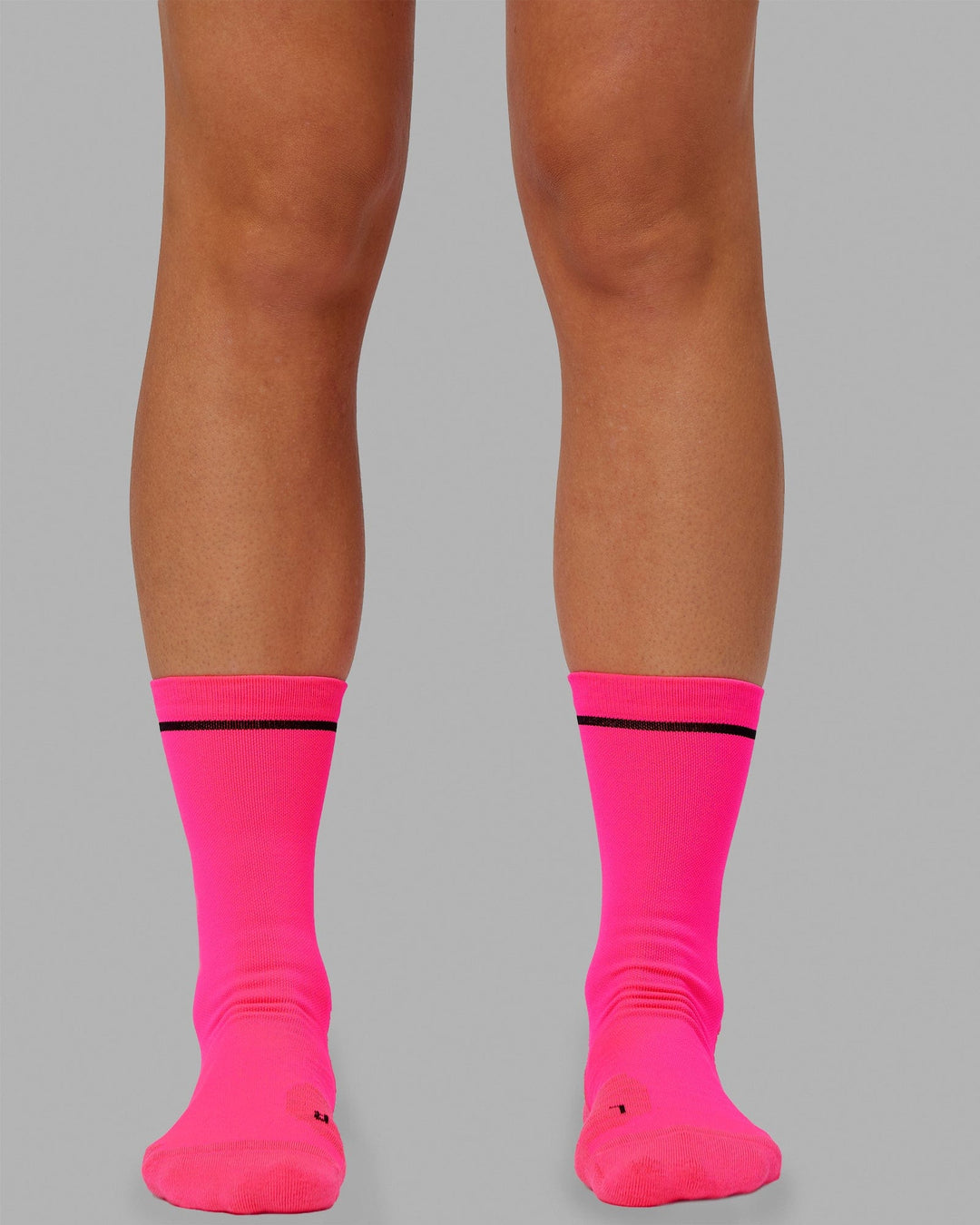 Fast Performance Crew Socks - Neon Pink-Black