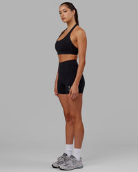 Flux Ultra High-Rise 4" Short Pockets - Black