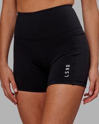 Flux Ultra High-Rise 4" Short Pockets - Black