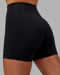 Flux Ultra High-Rise 4" Short Pockets - Black