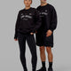 Unisex Free Throw Sweater Oversize - Black