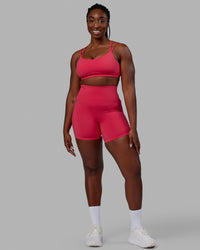 Elixir Ultra High-Rise 6" Short Pockets - Raspberry