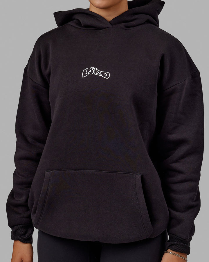 Mad Happy Hoodie Oversize - Black