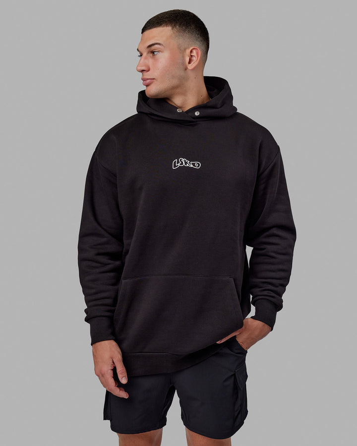 Mad Happy Hoodie Oversize - Black