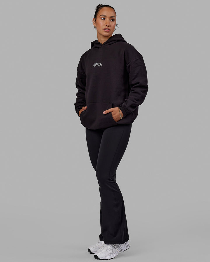 Mad Happy Hoodie Oversize - Black