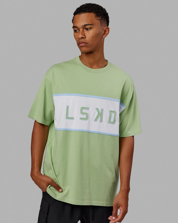 Unisex Aligned Heavyweight Tee Oversize - Green Fig