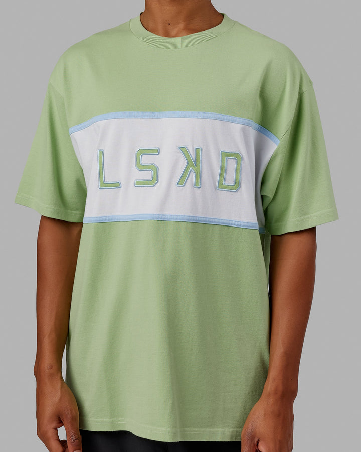 Unisex Aligned Heavyweight Tee Oversize - Green Fig