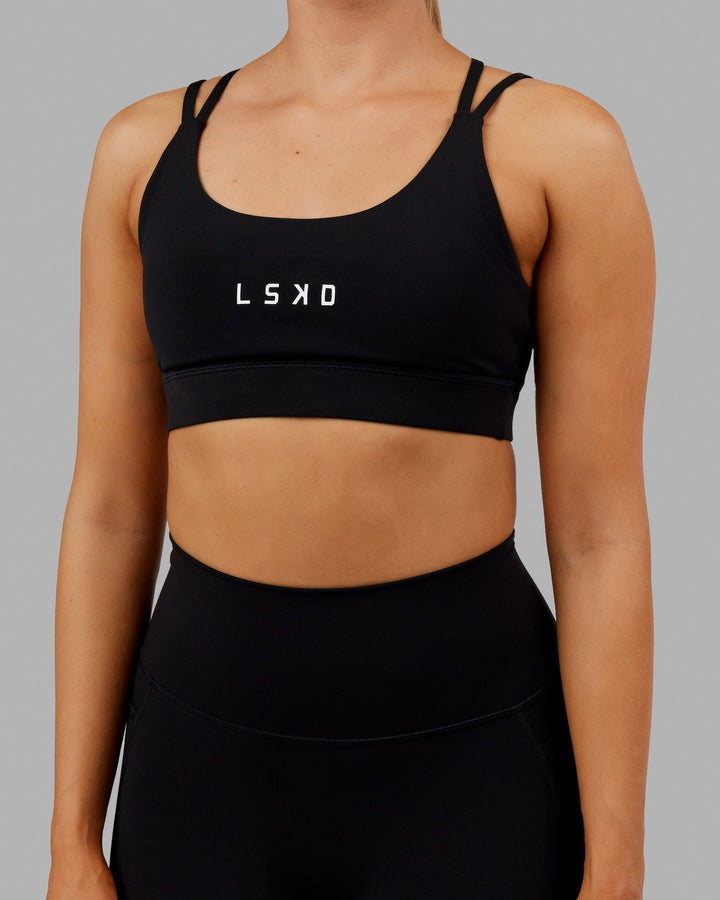 Bridge Sports Bra - Black-White
