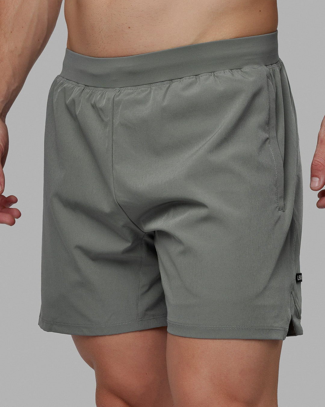 Man wearing Challenger 6" Performance Short - Graphite