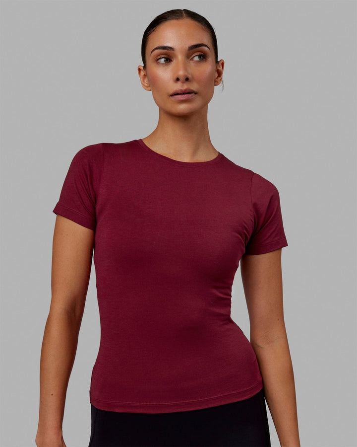 Charge PimaFLX-Lite Fitted Tee - Cranberry
