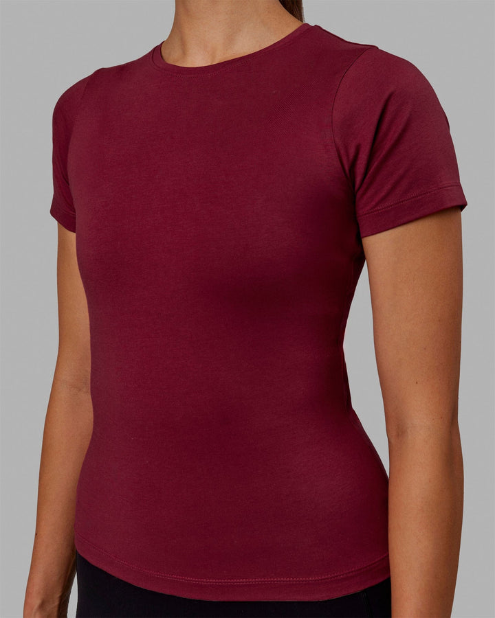 Charge PimaFLX-Lite Fitted Tee - Cranberry
