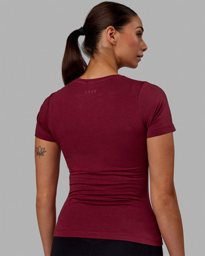 Charge PimaFLX-Lite Fitted Tee - Cranberry
