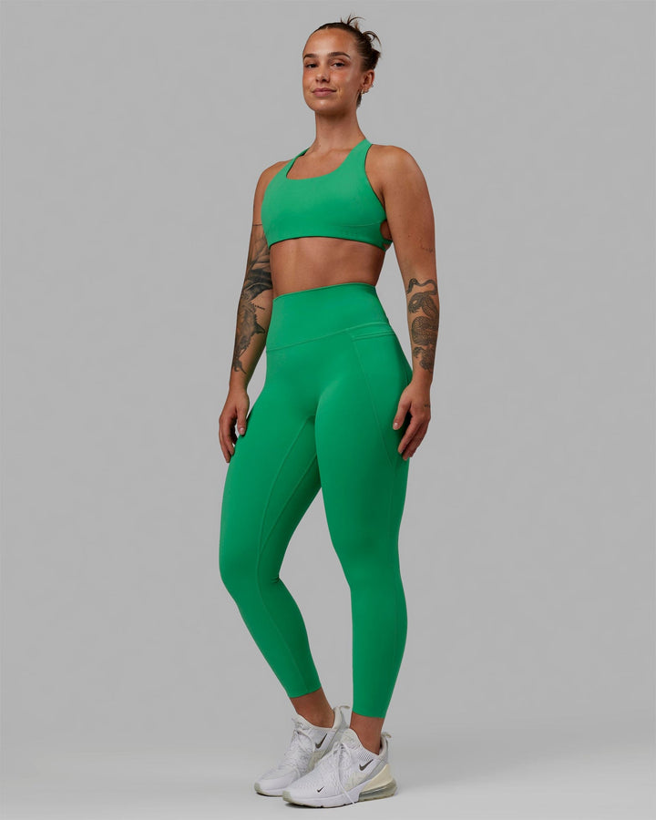 Elixir 7/8 Length Leggings With Pockets - Holly Green
