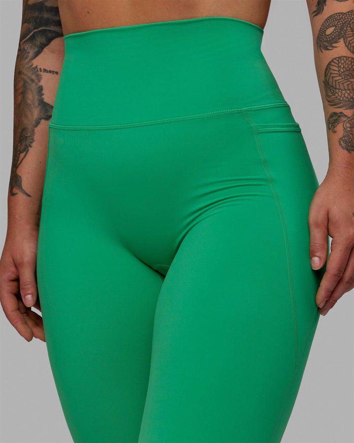 Elixir Full Length Leggings With Pockets - Holly Green
