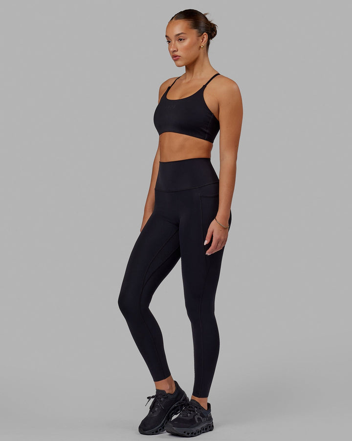 Elixir Full Length Leggings With Pockets - Black
